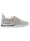 Shearling Tech Runner Low Top Sneakers White - THOM BROWNE - BALAAN 3