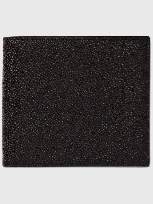 Tricolor Signature Stripe Caviar Leather Wallet Half Wallet - THOM BROWNE - BALAAN 2