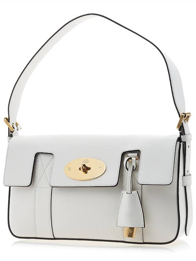 Bayswater Classic Smooth Leather Shoulder Bag White - MULBERRY - BALAAN 3