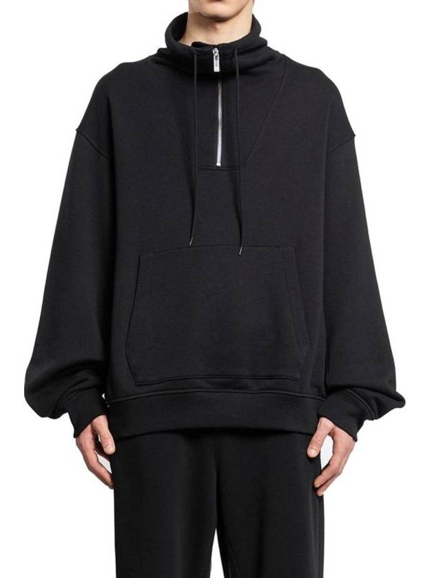 Funnel Neck Hoodie Black - HELMUT LANG - BALAAN 2