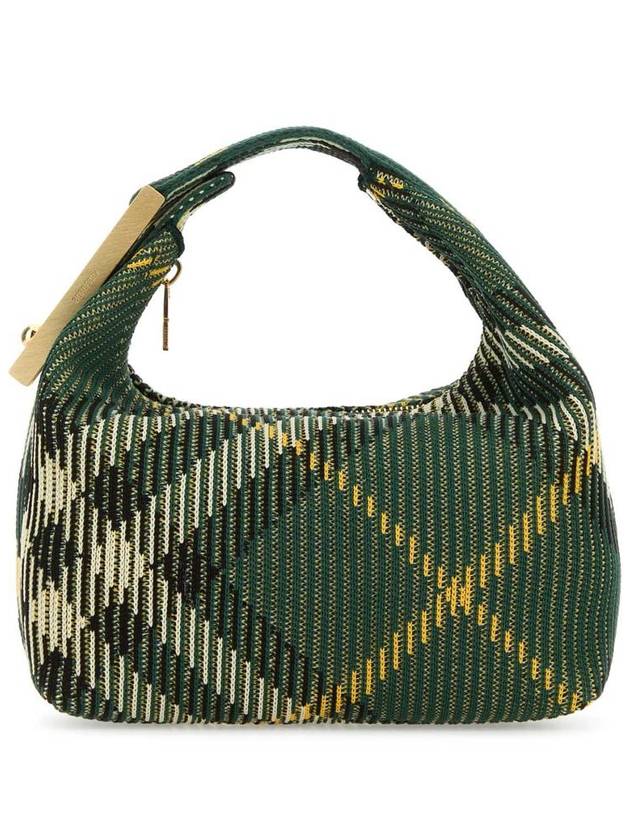 Peg Medium Check Pattern Duffel Bag Green - BURBERRY - BALAAN 2