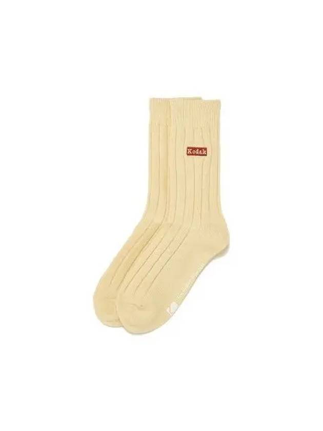 KODAK LOGO WOOL SOCKS IVORY - KODO - BALAAN 1