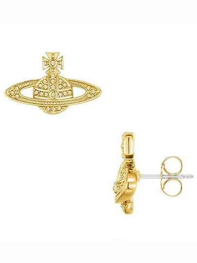 Mini Bas Relief Earrings Gold - VIVIENNE WESTWOOD - BALAAN 2