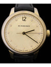 Men s Burberry BU10107 Gold Quartz Classic Round 11P Diamond Leather Band Watch gt Unisex Gangbuk used luxury goods - BURBERRY - BALAAN 1