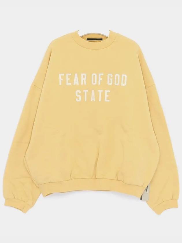 Essential Heavy Fleece Crewneck Sweatshirt Amber - FEAR OF GOD - BALAAN 3