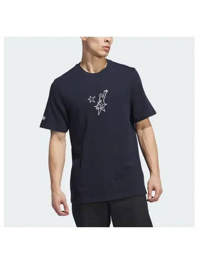 Shmoofoil Star Rider Cotton Short Sleeve T-Shirt Legend Ink - ADIDAS - BALAAN 2