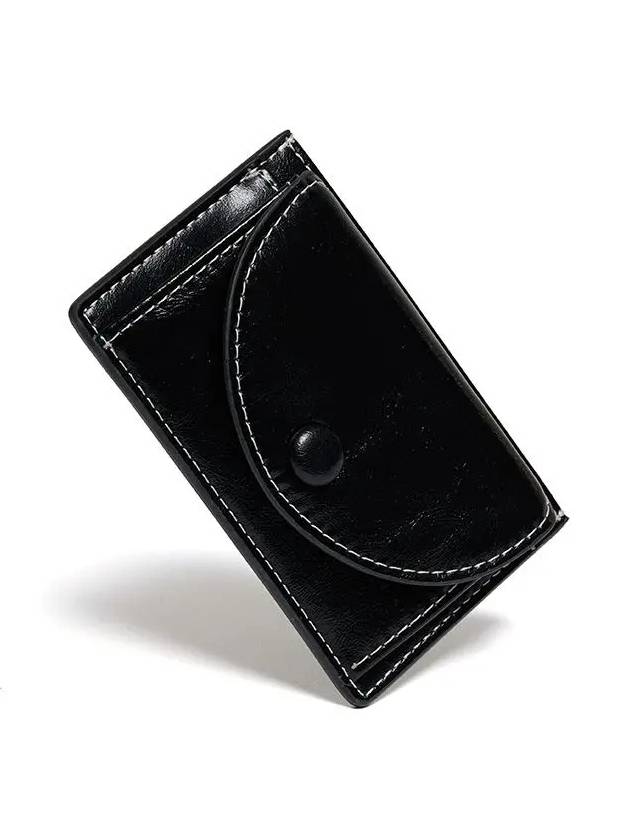 Slim Pocket Mini Coin Card Wallet Black - LE MASQUE - BALAAN 2