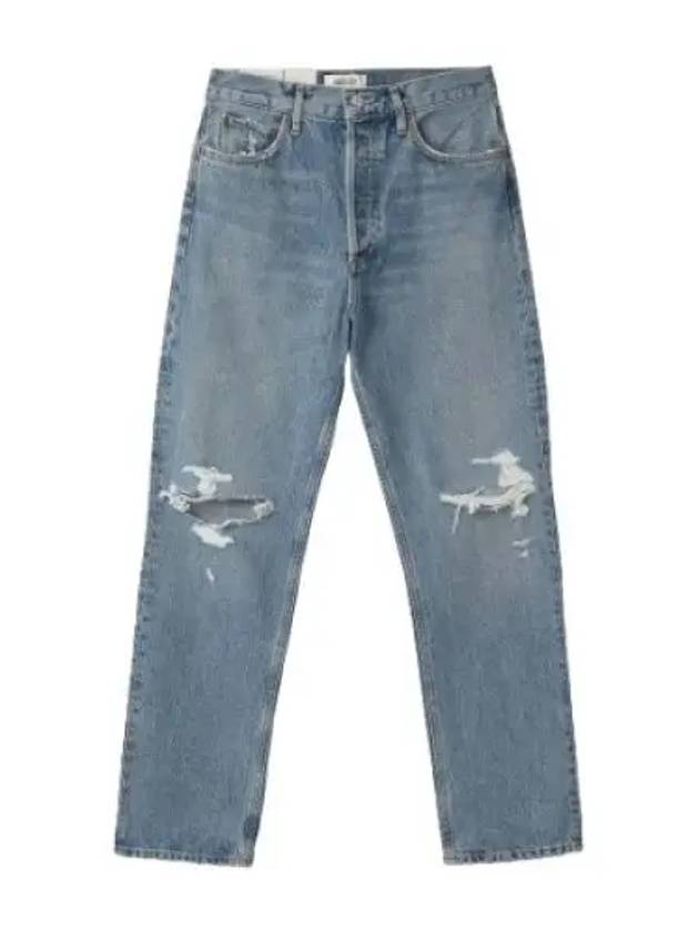 A Goldie pinch waist high rise denim pants blue jeans - AGOLDE - BALAAN 1