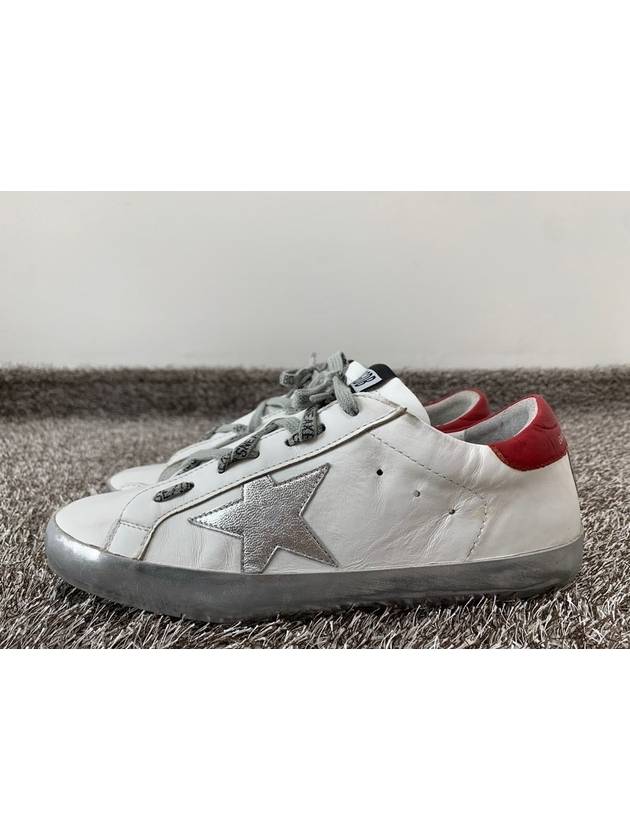 Men s Metallic Silver Red Tab Low Top 40 250 - GOLDEN GOOSE - BALAAN 5