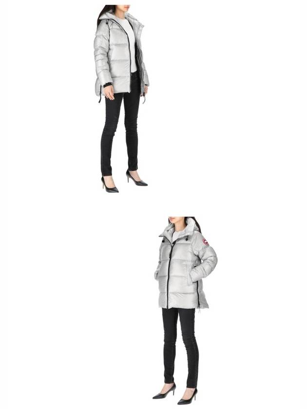 Women's Cypress Short Padded Puffer Jacket Silver Birch - CANADA GOOSE - BALAAN.