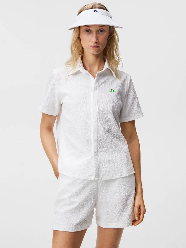 Women's Elin Short Sleeve Shirt White - J.LINDEBERG - BALAAN 7