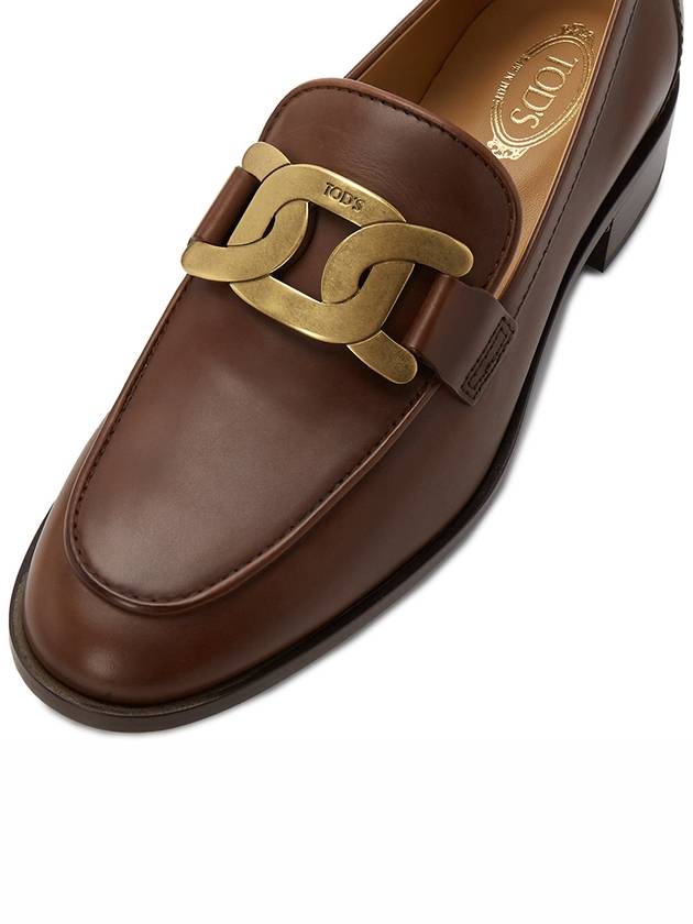 Logo Detail Loafers Brown - TOD'S - BALAAN 8