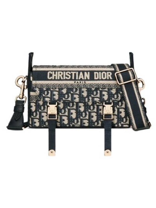 Camp Oblique Small Cross Bag Black - DIOR - BALAAN.