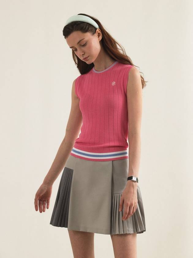 Club pleated skirt light gray - POSHERD - BALAAN 1