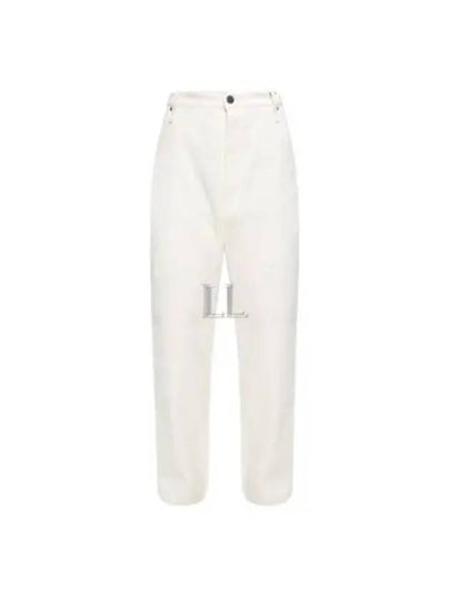 Cotton Straight Pants White - AMI - BALAAN 2