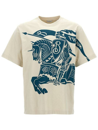 EKD Cotton Short Sleeve T-Shirt Ivory - BURBERRY - BALAAN 2