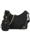 Re-Edition 2005 Crochet Shoulder Bag Black - PRADA - BALAAN 1