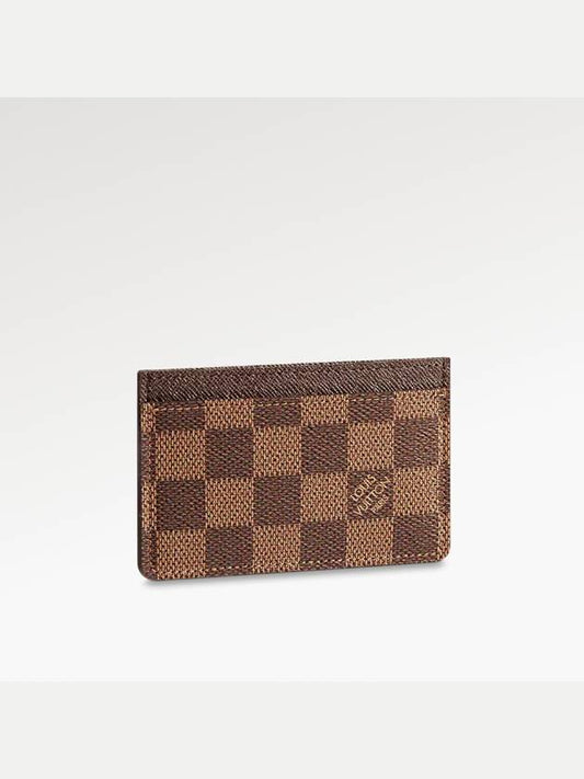 Damier Canvas Card Wallet Brown - LOUIS VUITTON - BALAAN 2