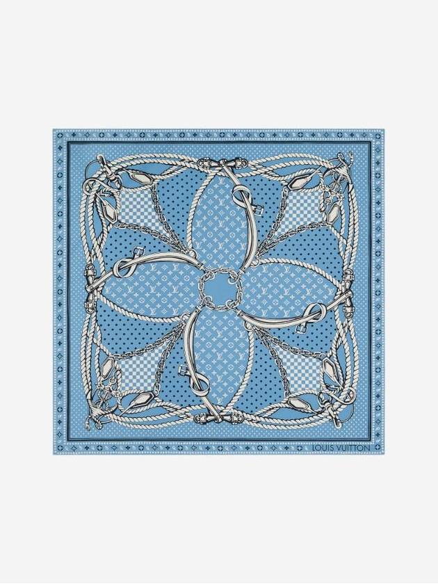 Sailor Bandana Square 70 Scarf Light Blue - LOUIS VUITTON - BALAAN 1