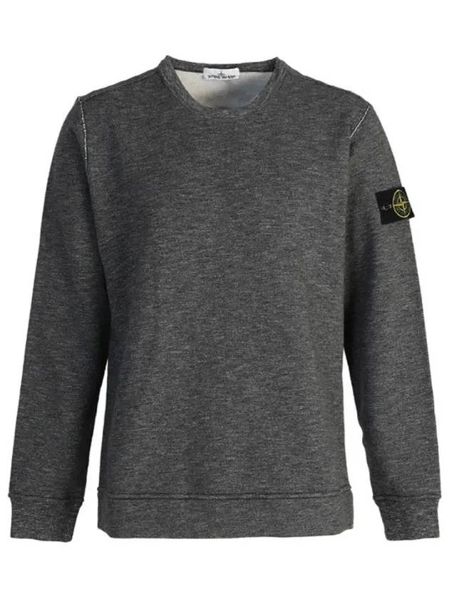 Men's Wappen Patch Sweatshirt Charcoal - STONE ISLAND - BALAAN 2