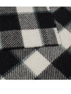 Logo Wool Check Muffler Black White - ACNE STUDIOS - BALAAN 6