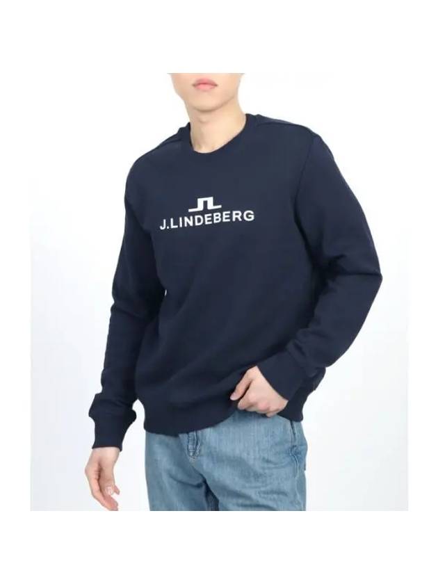 Alpha Crew Neck AMJS08922 6855 Men's Alpha Crew Neck - J.LINDEBERG - BALAAN 1