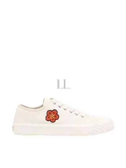 School Flower Low Top Sneakers Cream - KENZO - BALAAN 2