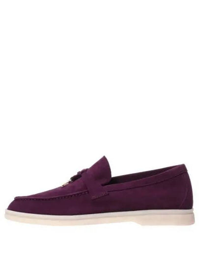 Summer Charms Walk Suede Loafers Purple - LORO PIANA - BALAAN 2