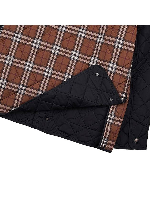 Vintage Check Quilted Jacket Brown - BURBERRY - BALAAN 10