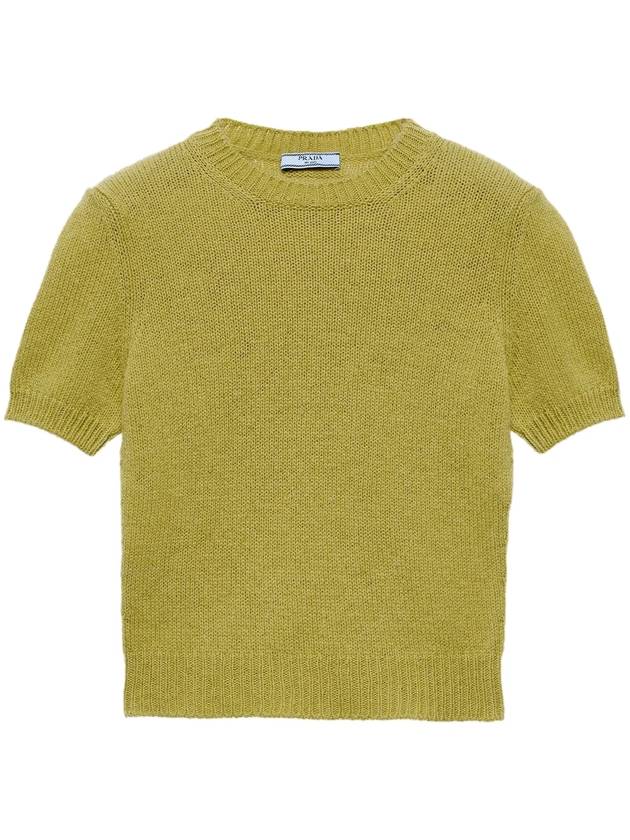 Cashmere knit top pistachio green - PRADA - BALAAN 2