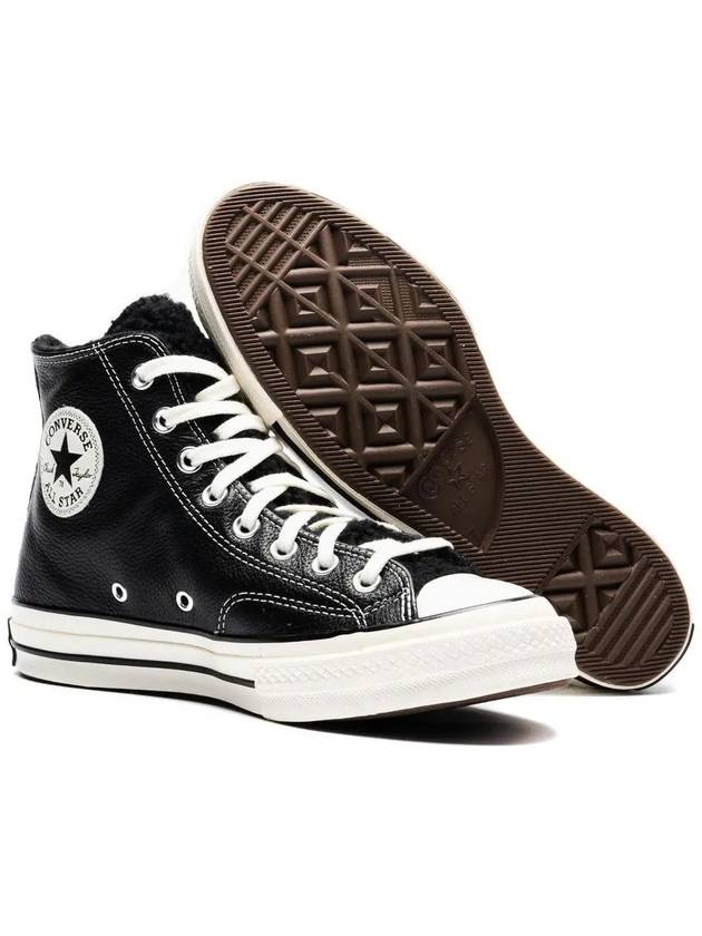 Chuck Taylor 70 Cozy Utility High Top Sneakers Black - CONVERSE - BALAAN 5