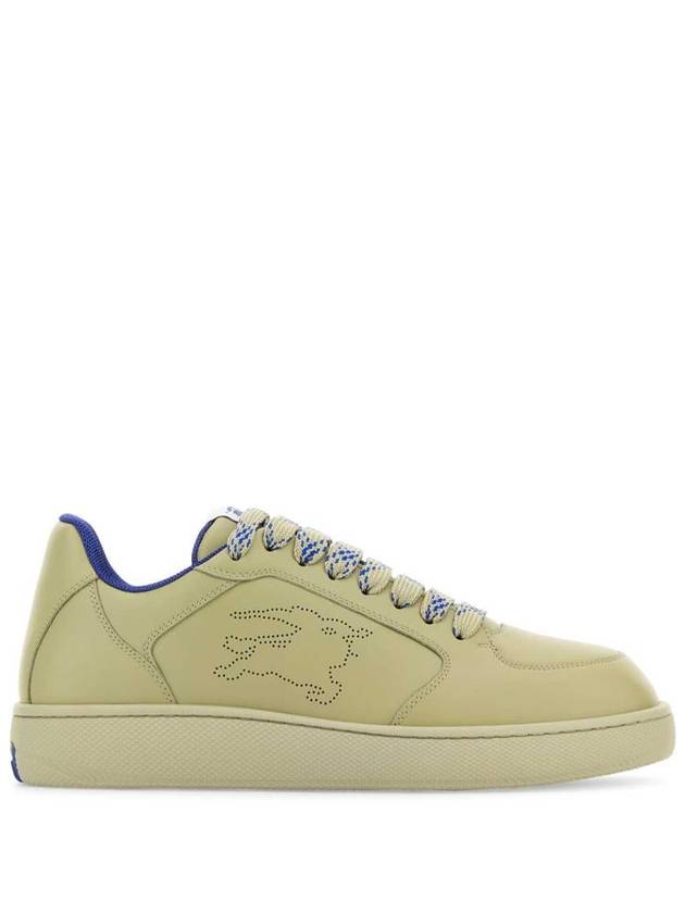 Stock Leather Low-Top Sneakers Hunter - BURBERRY - BALAAN 2