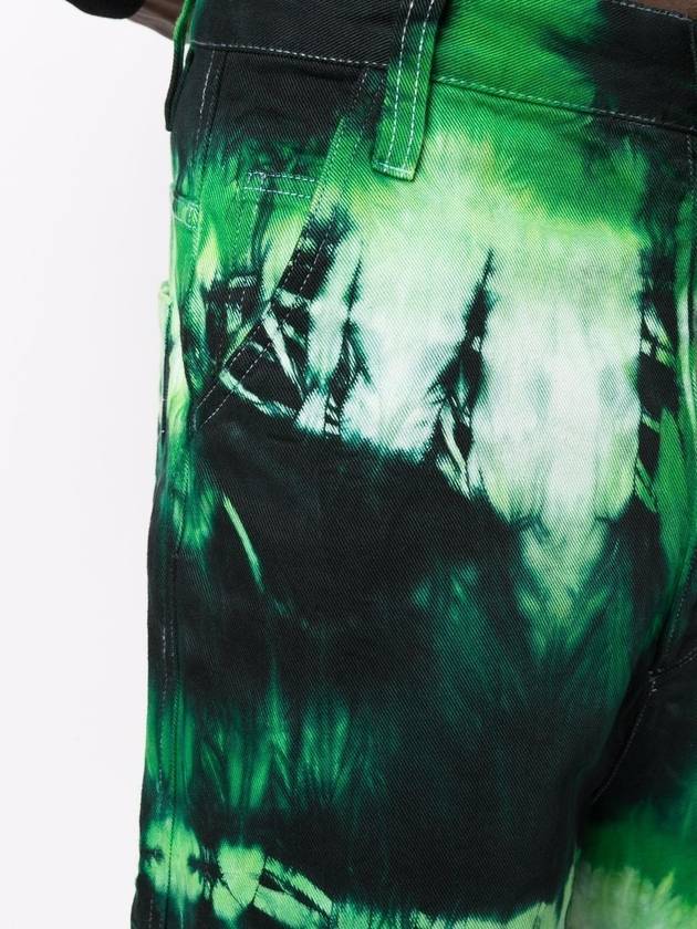 Men's Tie Dye Shorts Green - AMI - BALAAN 9