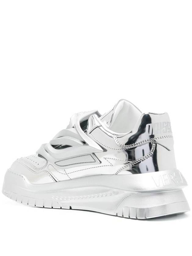 Odyssey Metallic Low Top Sneakers Silver - VERSACE - BALAAN 4