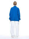 Men s SCWJ BL seersucker collar windbreaker jumper blue - CHANCE'S NOI - BALAAN 6