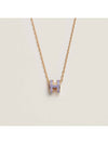 Mini Pop H Pendant Necklace Gold Lilas - HERMES - BALAAN 2