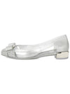 Ferragamo Vara Bow Women's Jelly Flat Shoes VARA JELLY SILVER 0726366 - SALVATORE FERRAGAMO - BALAAN 3