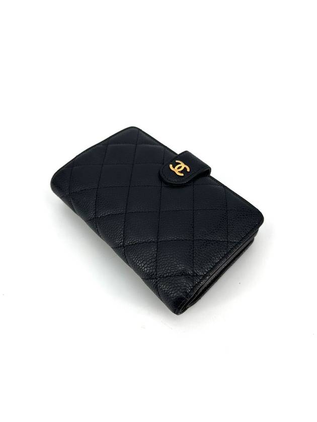 Caviar gold logo medium wallet - CHANEL - BALAAN 6