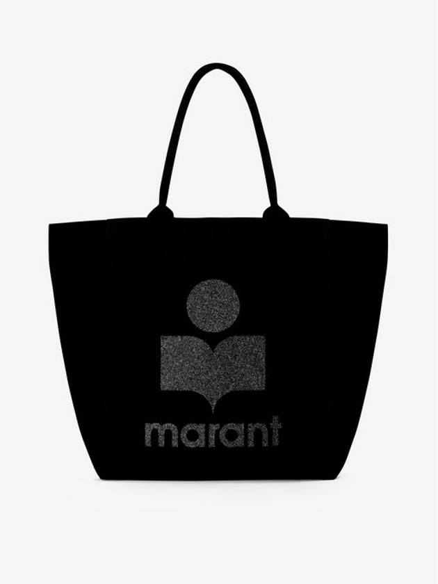 Small Yenky Logo Tote Bag Black - ISABEL MARANT - BALAAN 2