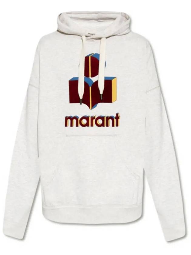 Miley Logo 3D Hoodie Ecru - ISABEL MARANT - BALAAN 2