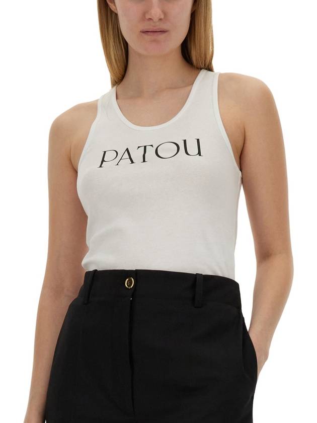 T-SHIRT CON STAMPA LOGO - PATOU - BALAAN 4