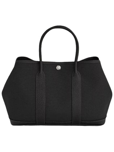 Garden Party 30 Tote Bag Black - HERMES - BALAAN 1