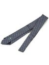 Men's GG Pattern Silk Tie Navy - GUCCI - BALAAN 6