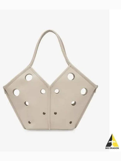 Mini Calella Perforated Cut Out Tote Bag Cream WBS22CAPM003 - HEREU - BALAAN 2