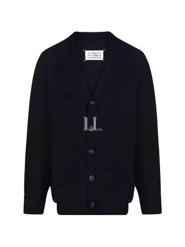 Elbow Patch Cardigan Navy - MAISON MARGIELA - BALAAN 2