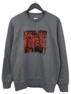 Men's Graphic Print Long Sleeve Sweatshirt Grey - CP COMPANY - BALAAN 3