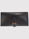 Bean black gold long wallet H039783CC - HERMES - BALAAN 2