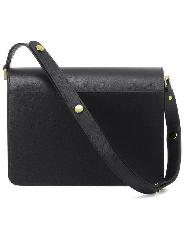 Saffiano Trunk Medium Shoulder Bag Black - MARNI - BALAAN 8