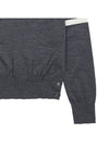 4-Bar Merino Jumper Wool Knit Top Grey - THOM BROWNE - BALAAN 10