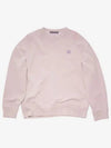 Face Patch Sweatshirt Violet Pink Melange - ACNE STUDIOS - BALAAN 2